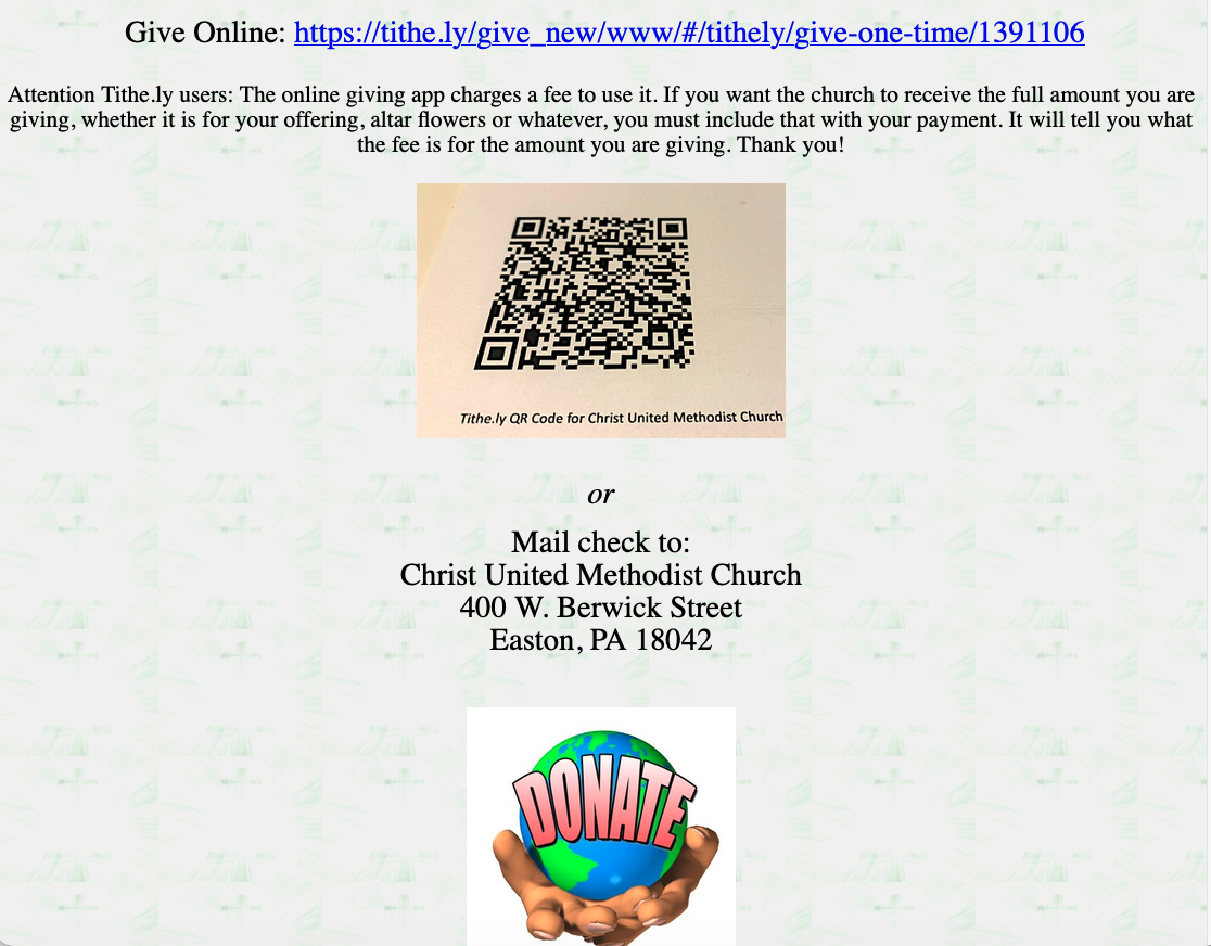 giving page